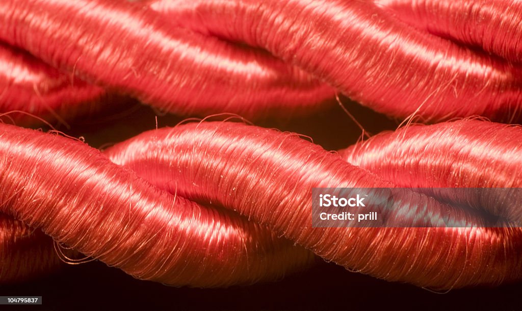 Roter Kordel - Lizenzfrei Biegung Stock-Foto