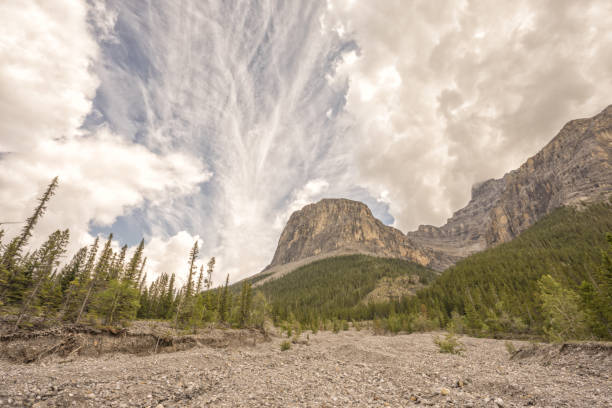 istock Textured Cloudy Sky in the Rocky Mountains 1047960900