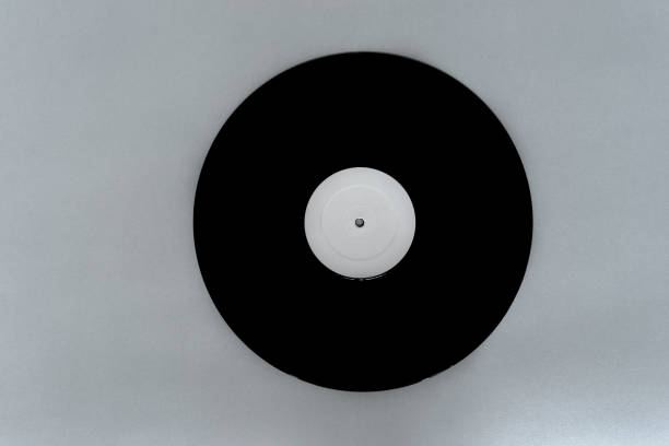 istock Vinyl LP on gray background surface with copy free space 1047973592