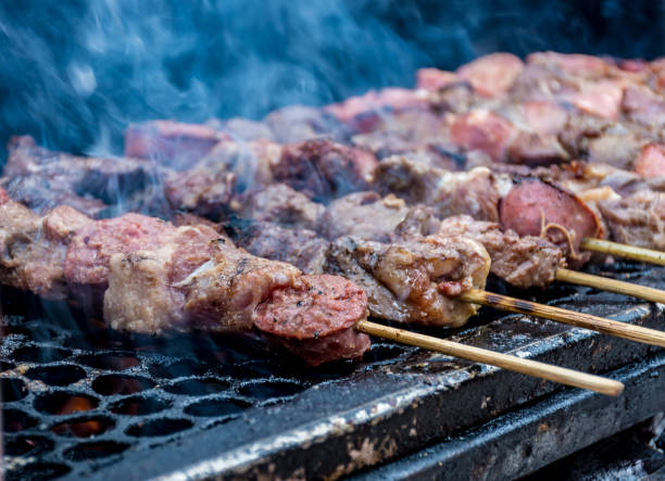 istock Skewers of meat 1047984514