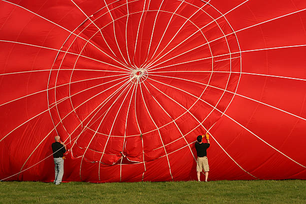 Hot air balloon stock photo