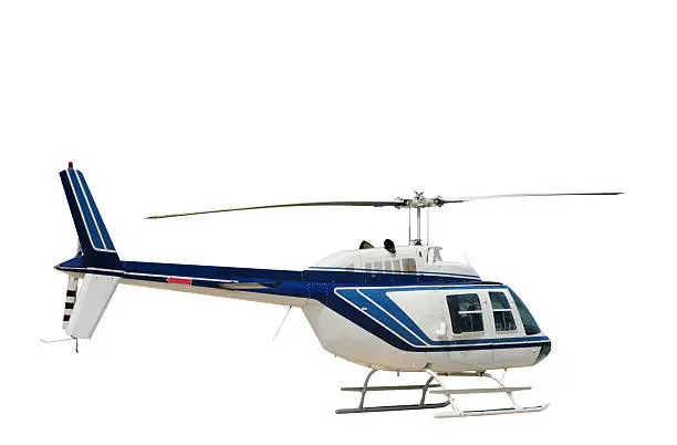 Photo of Helicopter isolated on a white background