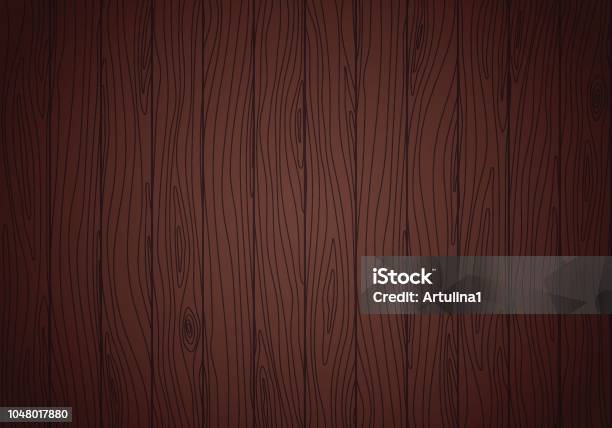 Wenge Wood Vector Texture Grained Planks Background Stock Illustration - Download Image Now