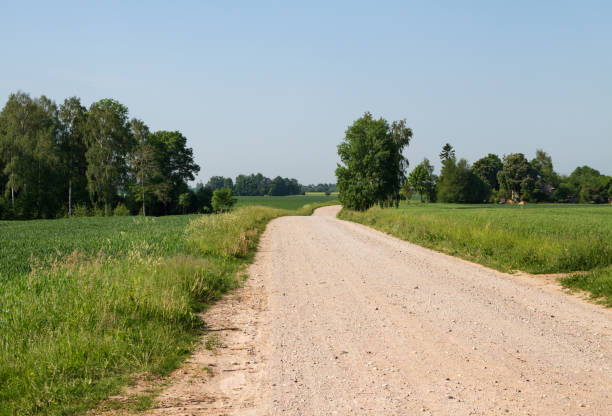 istock View to the country road. 1048020884