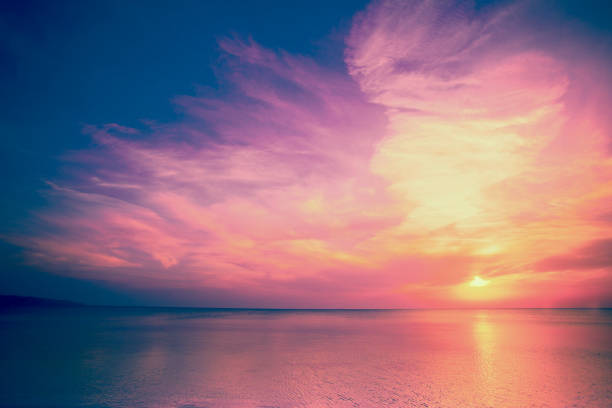 istock Magic colorful sunrise over the sea 1048028598
