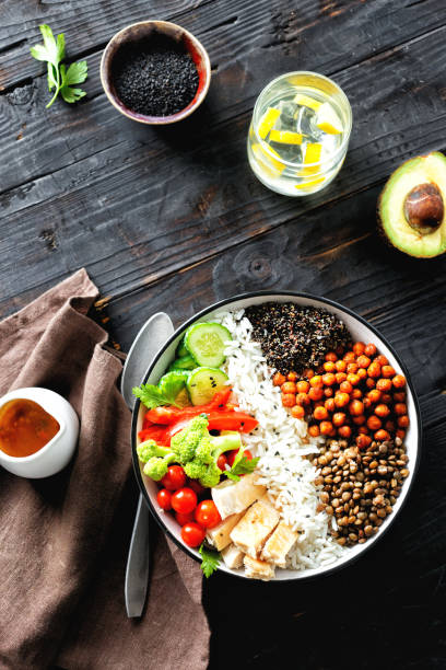 istock Buddha bowl Clean and balanced healthy food 1048047582