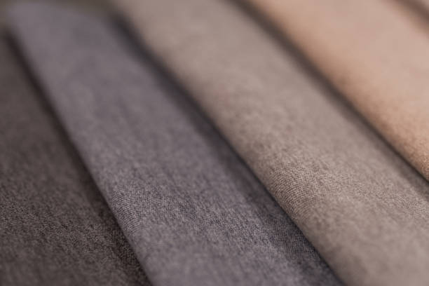 istock Colorful upholstery fabric samples background. Abstract background, empty template 1048051770