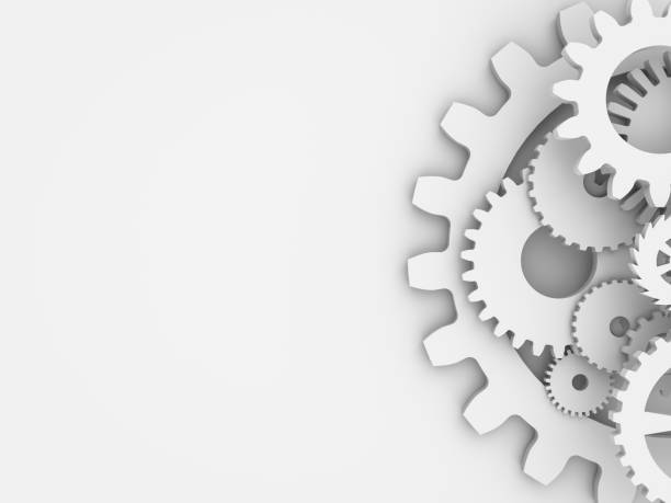 istock White Metal Gears 1048070420