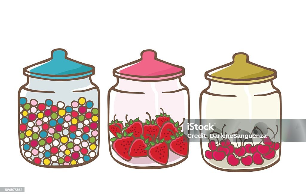 Pots de friandises - clipart vectoriel de Pot - Récipient libre de droits