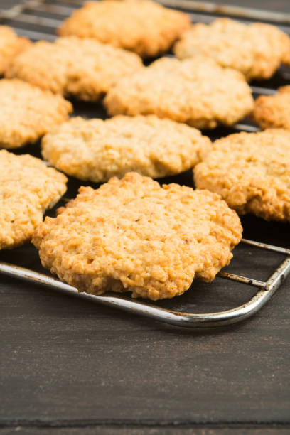 istock Homemade oatmeal cookies on baking pan 1048078554