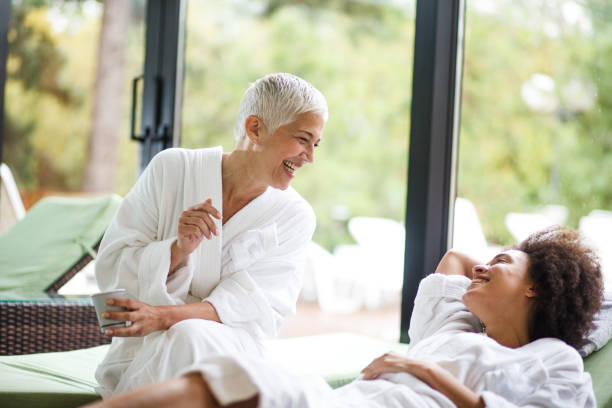 istock Friends at the spa 1048078912