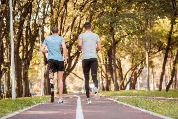 istock Friends jogging outdoors 1048084168