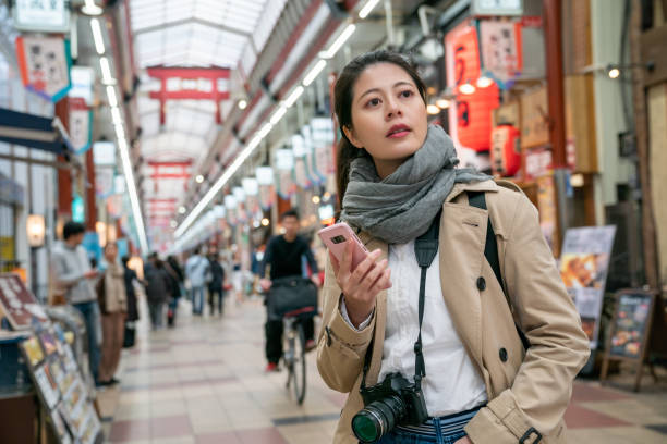 istock traveler searching the famous restaurant 1048092992
