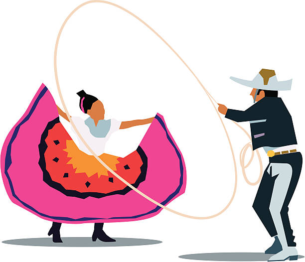  Ilustración de Ballet Folklórico De México y más Vectores Libres de Derechos de Baile tradicional