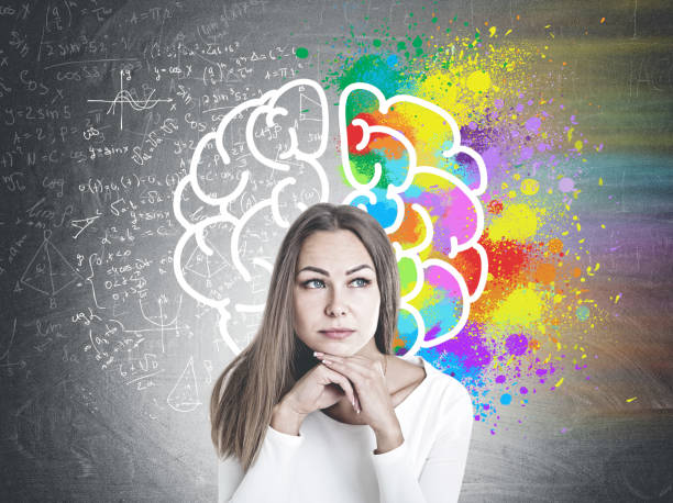 istock Clever young businesswoman thinking, science brain 1048103110