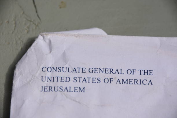 istock An official letter from the US consulate in Jerusalem 1048133296