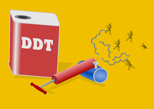 DDT and hand pump spray Get rid of insects,insecticides.