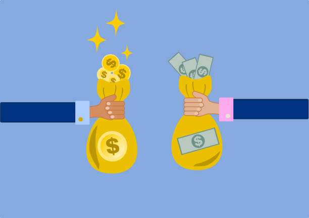 istock Coin in money bag business concept.Illustration vector. 1048136996