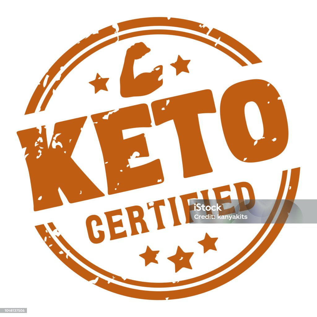 Ketogenic Diet Certified Rubber Stamp, Vector EPS 10 Ketogenic Diet stock vector