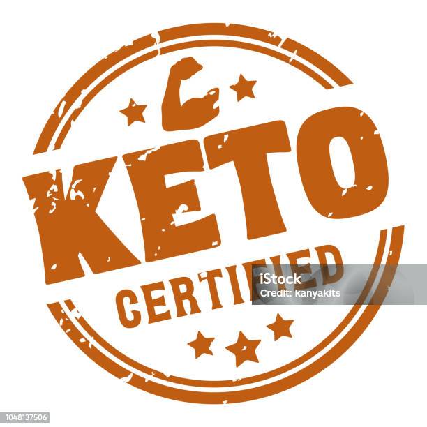 Ketogenic Diet Certified Rubber Stamp Vector Stock Illustration - Download Image Now - Ketogenic Diet, Logo, Vector