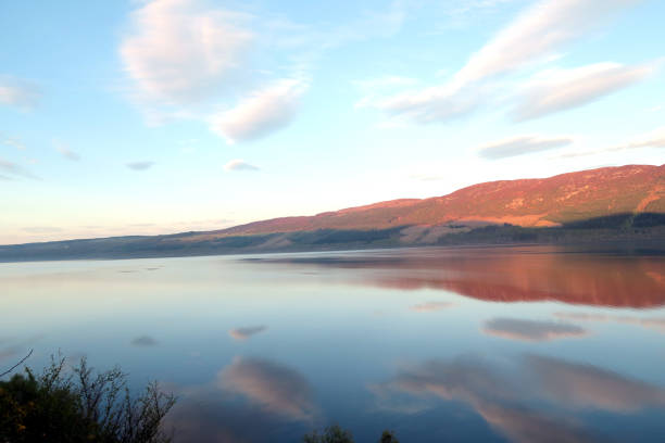 Sunset over the famous Loch Ness