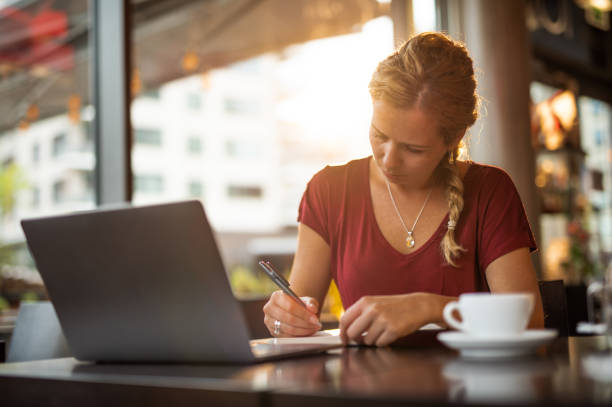 istock Beautiful woman working in restaurant. 1048141578