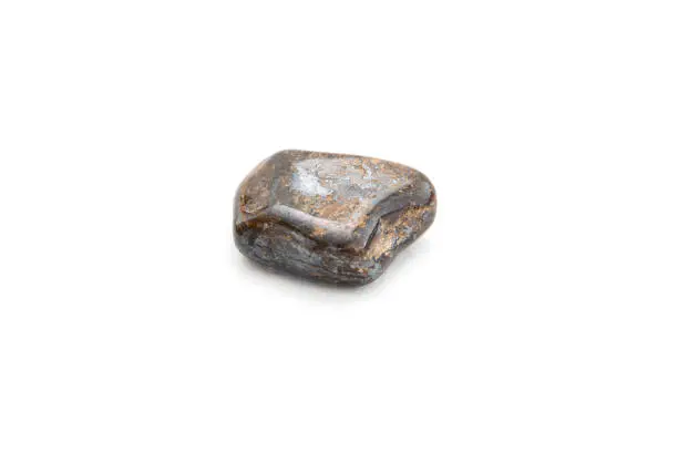 Single bronzite mineral on the white background