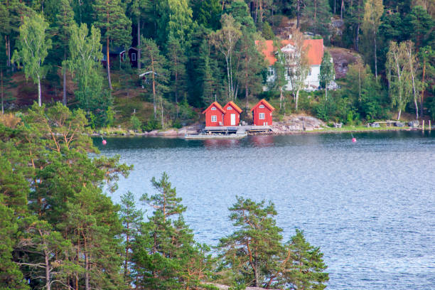 istock chalets for vacation on the islands. 1048151034