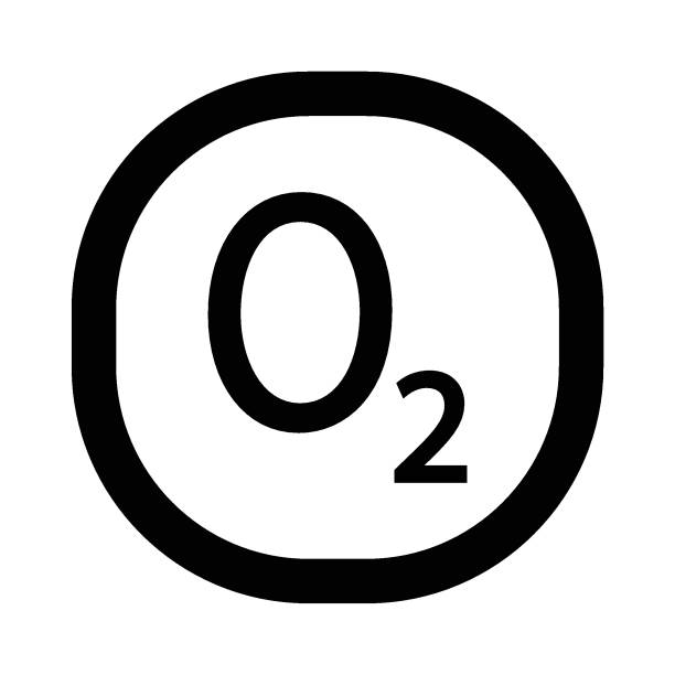 o2 formula oxygen icon stock illustrations