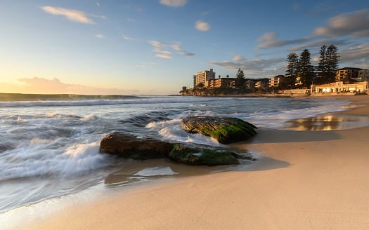 Coastal sunrise at south Cronulla Beach, Sydney