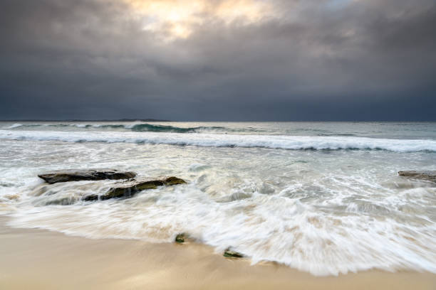 istock Stormy Coastal sunrise 1048164848