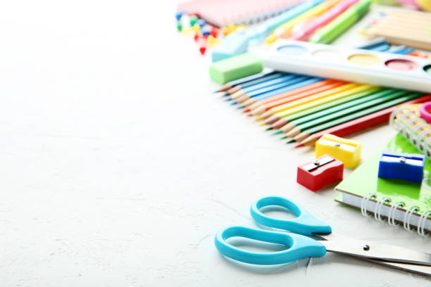 istock School supplies on white background 1048165694