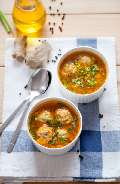 istock Soup with meatballs and vegetables 1048170466