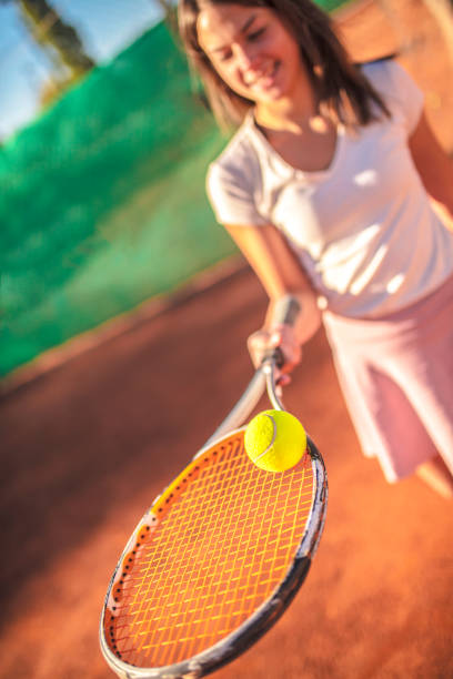 istock Tennis player in action 1048176078