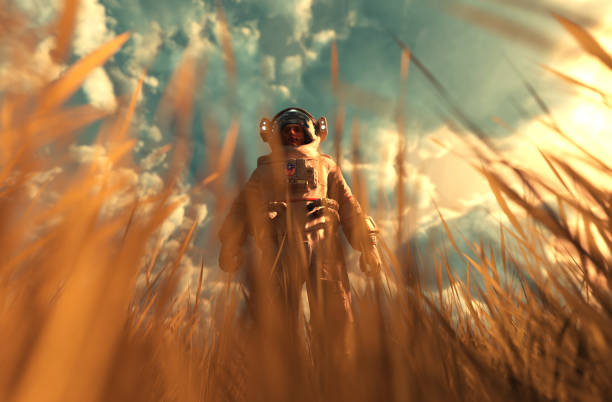istock An astronaut discover a new land 1048179472