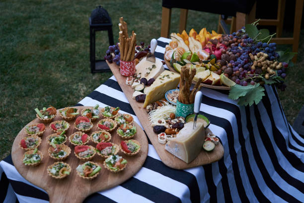 istock Snacks for beer with different food, close-up. 1048183778