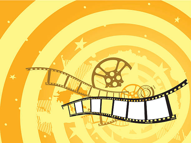 film filmstrip film - překonávání protivenství fotky stock ilustrace