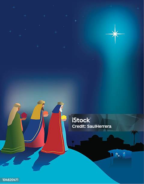 Ilustración de Reyes Magos y más Vectores Libres de Derechos de Natividad - Objeto religioso - Natividad - Objeto religioso, Los Tres Reyes Magos, Navidad