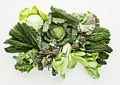 Variety of green vegetables