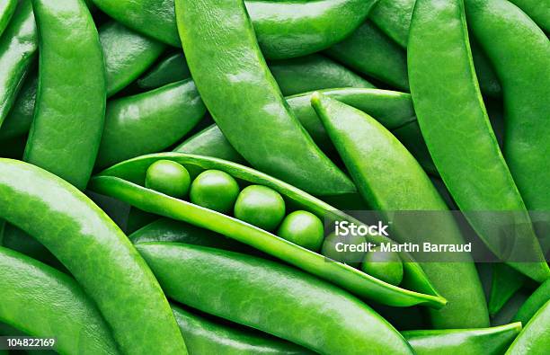 Peas And Pea Pods Stock Photo - Download Image Now - Vegetable, Green Pea, Close-up