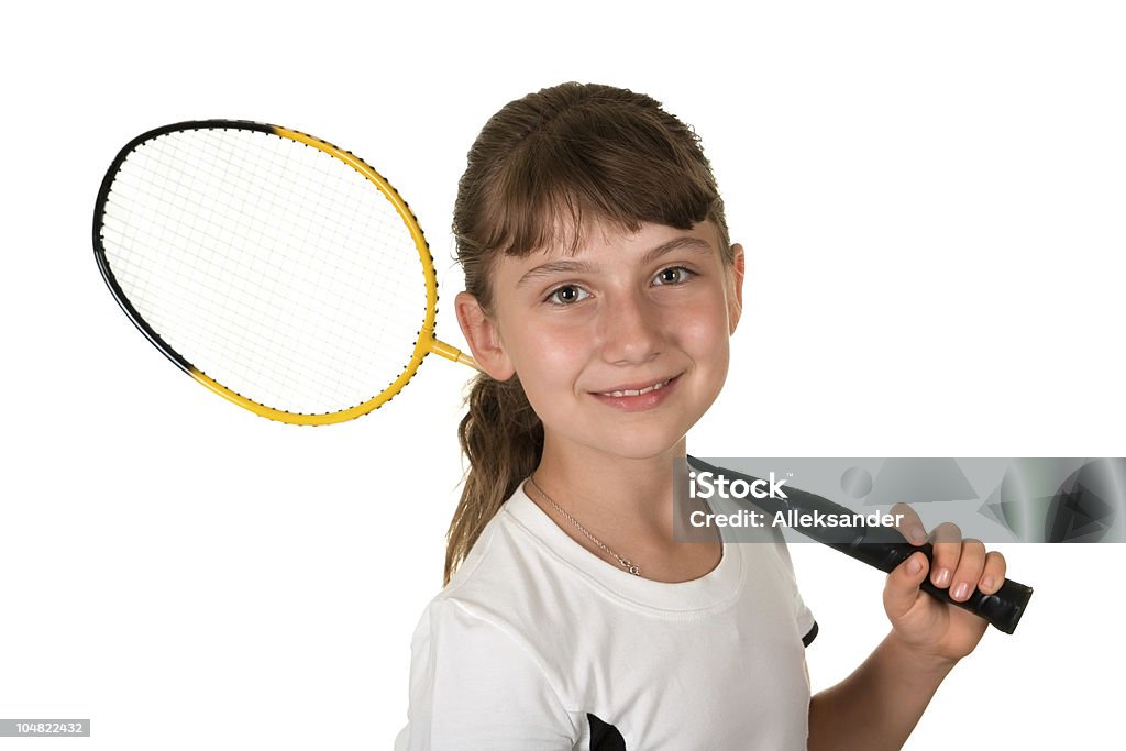 Badminton femminile - Foto stock royalty-free di Adolescenza