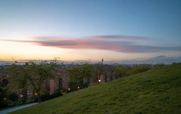 Photograph taken in the park of The Hill of Uncle Pio in Madrid