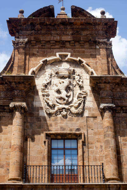 istock Leon coat of arms stone carved, Spain. 1048237128