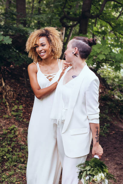 istock Beautiful couple on their wedding day 1048250184