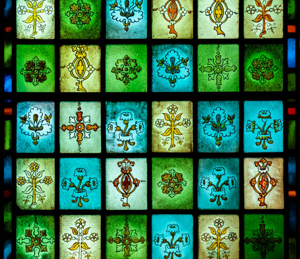 stained glass window on church