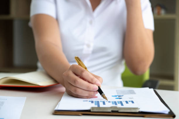 istock Young business financial documents analyzing, Business Concept 1048276488
