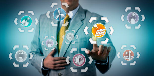 Manager Selecting Photovoltaics In The Energy Mix