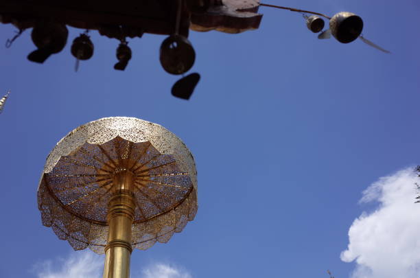 Temples, stupas, Buddha, old town, wat phra that doi suthep in Chiang Mai Thailand