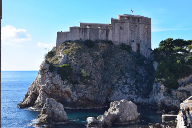 istock Dubrovnik - city walls 1048294430