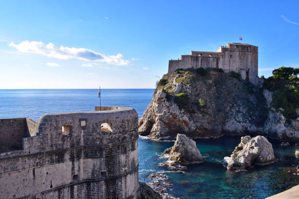 istock Dubrovnik - city walls 1048294626